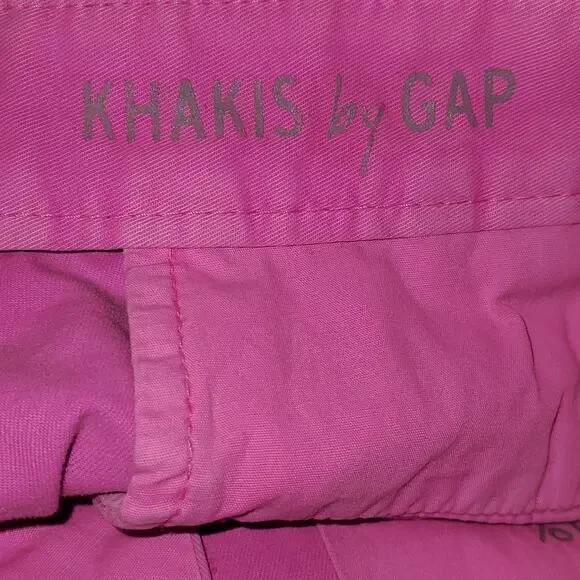 Khakis by GAP Barbie Core Washed Pink Sunkissed Shorts Size 10 - Picture 7 of 8